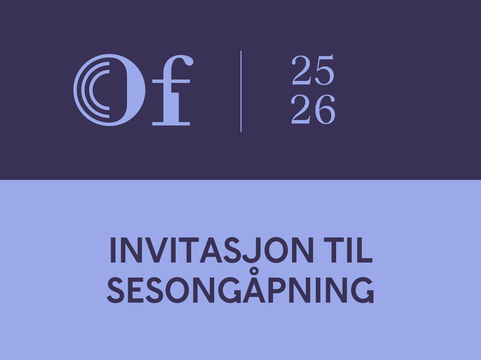 Invitasjon til sesongåpning